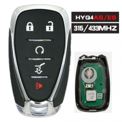HYQ4ES / HYQ4AS Smart Remote Key 315MHz / 433MHz ID46 Fob 5 Button for CHEVROLET TRAVERSE BLAZER TRAILBLAZER