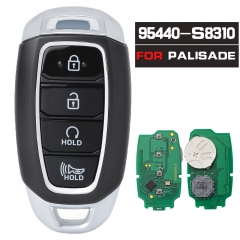 Llavero remoto inteligente sin llave OEM / Aftermarket 433MHz 4 botones para Hyundai Palisade 2019 2020 2021 para FCCID: TQ8-FOB-4F19 P / N: 95440-S83