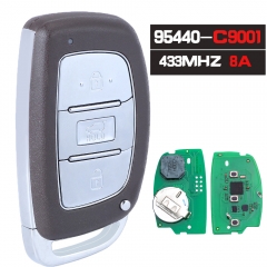 P/N: 95440-C9001 Mando a distancia inteligente FOB Transmisor de 3 botones 433MHz 8A Chip Fob para HYUNDAI IX25 antes de 2017