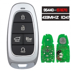 95440-S1670 llave remota inteligente sin llave 433MHz ID47 Fob para Hyundai Santafe 2023