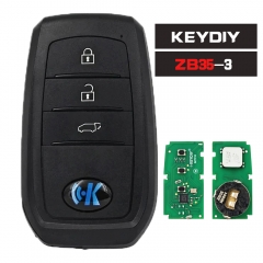 KEYDIY KD ZB35-3 Universal Smart Remotes Key ZB Series for Toyota Style for KD-X2 KD-MAX URG200 Mini KD Programmer