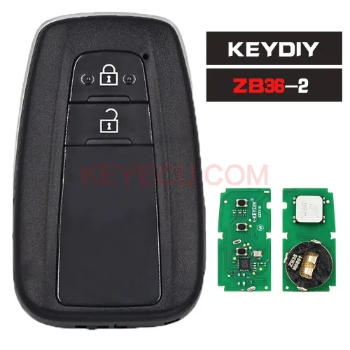 KEYDIY KD ZB36-2 Universal Smart Remotes Key ZB Series for Toyota Style for KD-X2 KD-MAX URG200 Mini KD Programmer