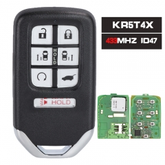 KR5T4X llave remota inteligente 7 botones 433,92 MHz ID47 Chip para Honda Odyssey 2019 2020 2021 2022