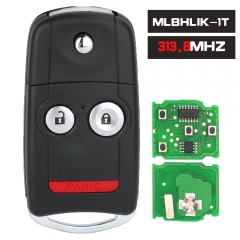 FCC ID: MLBHLIK-1T Remote Key Fob 3 Button 313.8MHz for Acura ZDX TL 2007-2013