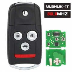 FCC ID:MLBHLIK-1T Remote Key Fob 4 Button for 2009 2010 2011 2012 2013 2014 Acura TSX TL ZDX MDX