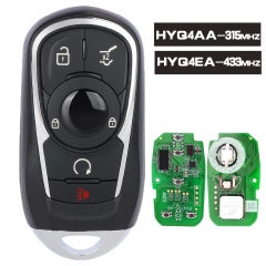 Replacement 6 Button Smart Proximity Key 315MHz ID46 for Buck Envision 2017-2018 PN: 13584500 / FCCID: HYQ4AA