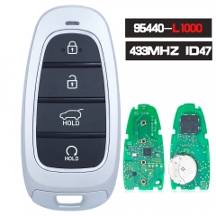 95440-L1000 /  LXP90 FSK 433MHz ID47 Keyless Go Smart Remote Key 4 Button for Hyundai Sonata 2020-2021, FCC ID:  TQ8-FOB-4F26