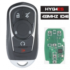 FCCID: HYQ4ES , P/N: 13530511 Smart Remote Key 315MHz / 433MHz ID46 FOB 5 Button for 2020-2023 BUICK ENCLAVE ENCORE Envis GX Envision