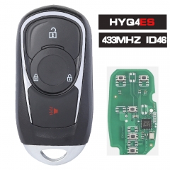 FCCID: HYQ4ES / HYQ4AS , P/N: 13530513 Smart Remote Key 3 Button 315MHz / 433MHz ID46 Fob for Buick Regal 2021-2023