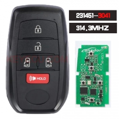 231451-3041 mando a distancia inteligente 314,3MHz para Toyota Sienna 2021-2024