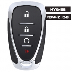 HYQ4ES Smart Remote Key Keyless 4 Button Fob 433MHz ID46 Chip for Chevrolet Blarer Traverse 2021-2023
