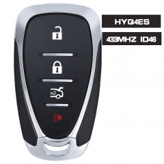 HYQ4ES Smart Remote Key Keyless 4 Button Fob 433MHz ID46 Chip for Chevrolet Camaro Malibu 2021-2023