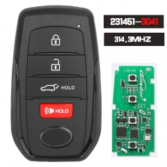 231451-3041 Smart Remote Key Fob 314.3MHz for Toyota Venza 2021-2023