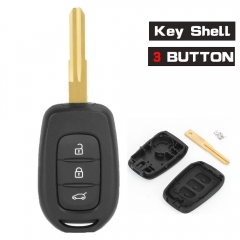 Remote Key Shell Case Fob 3 Button for Renault Duster Trafic Clio 4 Master 3 Logan