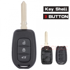 Remote Key Shell Case Fob 3 Button for Renault Duster Trafic Clio4 Master3 Logan Dokker 2013-2017