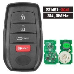 231451-3041 mando a distancia inteligente 314,3 MHz 4 botones para Toyota Tacoma Tundra 2022-2024