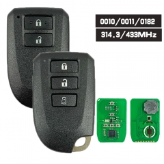 Universal Board ID: 0010/0011/0182 Smart Key 312/314.3MHz / 433MHz 8A Chip Fob 2 Button / 3 Button for Toyota YARIS L YARIS VIOS