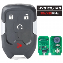 FCCID: HYQ1ES / HYQ1AS 315MHz / 434MHz ID46 Smart Remote Key Fob for GMC Terrain Acadia , for Chevrolet Suburban 2020 2021