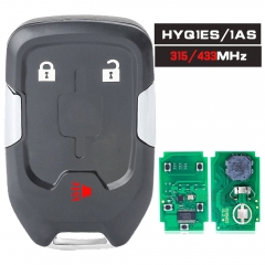 FCCID: HYQ1ES / HYQ1AS 315MHz / 434MHz ID46 4 Button Smart Remote Key Fob for GMC Terrain Acadia , for Chevrolet Suburban 2020 2021