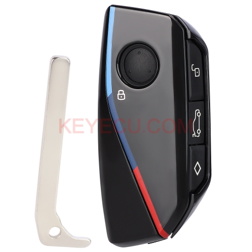 Genuine Leather Chain Fob Key Cover Case For Bmw Ix I7 2 3 4 5 Series