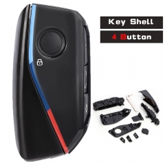 Smart Proximity Remote Key Shell Case 4 Button for 2023 2024 BMW X1 iX XM X5 X6 X7 i7