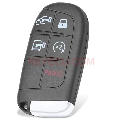 P/N: 7FF25LXHAB M3N-40821302 Smart Remote Key 433MHz 4A Chip 5 Button Replacement for RAM ProMaster 1500 2500 3500 2022 2023