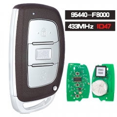 95440-F8000 Smart Remote Key 433MHz ID47 Chip Fob 3 Button for Hyundai Tucson 2016 2017 2018