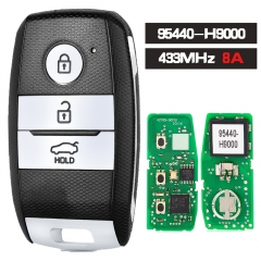 OEM Board PN: 95440-H9000, Smart Remote Key 3 Button Fob 433MHz 8A Chip for KIA Rio 2017 2018