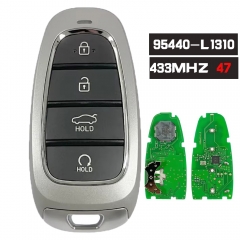 P/N 95440-L1310, FCC ID FOB-4F260 4 Buttons 433 MHz ID47 Chip Smart Remote Key for Hyundai Sonata 2019+