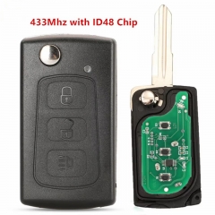 OEM 434Mhz ID48 Chip Flip Remote Key 3 Buttons Fob for Great Wall Hover H3 H5 GWM Haval H3 H5 Steed