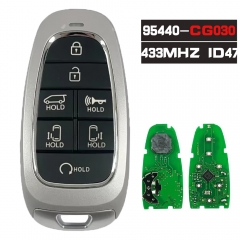 P/N: 95440-CG030, FOB-4F28 Smart Key Keyless 433MHZ Hitag 3 47 Chip 7 Buttons for Hyundai Staria 2021-2022