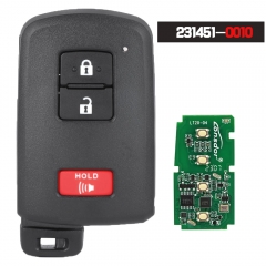 Board ID: 231451-0010, FCC ID: HYQ14FBB 3 Buttons Smart Prox Keyless Go Remote Key 314.3Mhz 8A Chip for Toyota 4Runner Tacoma Tundra 2021 2022