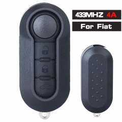 433MHz 4A Chip Flip Remote Key 3 Button for Fiat