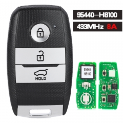 OEM / Afermarket Board P/N: 95440-H8100,  Smart Remote Key 3 Button Fob 433MHz 8A Chip for KIA Rio Stonic 2017+