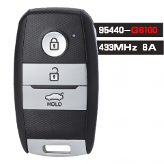 95440-G6100 Smart Remote Key 433MHz 8A Chip Fob Keyless Go 3 Button for KIA Picanto 2021-2022