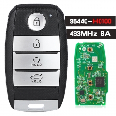 OEM Board P/N: 95440-H0100,  Smart Remote Key 3 Button Fob 433MHz 8A Chip for KIA Rio 2021