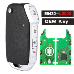 Original P/N: 95430-L2000 ,FCCID: CQOTD00660 (DL3) Flip Remote Key 4 Button 433MHz Fob for Kia K5  2021-2022