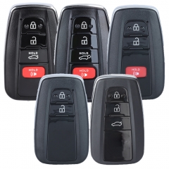 Board ID 2000, 2561,1320, 2550, 0110 314.3MHz / 433MHz 4A Fob Smart Remote Key for Toyota Corolla Cross Levin Allon Camry 2016-2024 ( Lonsdor Board )