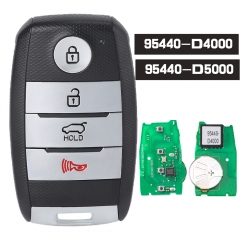 P / N: 95440-D4000 / 95440-D5000 Llave remota inteligente 4 botones 433MHz HITAG3 NCF2952X para Kia Optima 2016-2020 FCCID: SY5JFFGE04