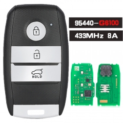 P/N: 95440-G6100 Smart Remote Key 433MHz 8A Chip Fob Keyless Go 3 Button for KIA Picanto 2021-2022