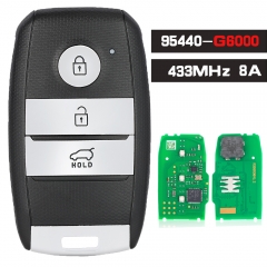 OEM / Aftermarket P/N: 95440-G6000, 95440G6000 Llave remota inteligente Keyless-Go de 3 botones para Kia Picanto Morning 2017 2018 2019 (placa remota