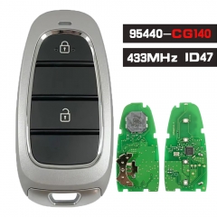 P/N: 95440-CG070 Llave remota inteligente de 4 botones con chip ID47 de 433 MHz sin llave para Hyundai Staria 2022