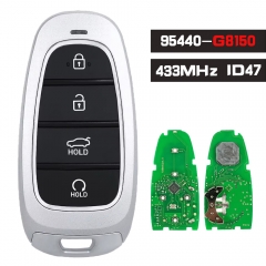 P/N: 95440-G8150 4 Buttons Smart Remote Key Fob Keyless Go 433Mhz ID47 Chip for Hyundai Azera 2022