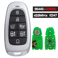 P/N: 95440-S8590 Llave remota inteligente de 2 botones con chip Keyless Go ID47 de 433 MHz para Hyundai Palisade 2022