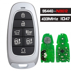 P/N: 95440-N9012 Llave remota inteligente con 7 botones y chip ID47 Keyless Go de 433 MHz para Hyundai Tucson 2022