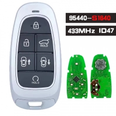 P/N: 95440-S1640 Llave remota inteligente de 6 botones con chip Keyless Go ID47 de 433 MHz para Hyundai Santa Fe 2023