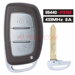 Llave remota inteligente 95440-F2102 de 433 MHz con chip 8A y 3 botones, mando a distancia HYN14R para Hyundai Elantra Sedán 2019-2020