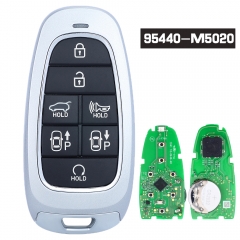 P/N: 95440-M5020 Llave remota inteligente de 7 botones con chip Keyless Go ID47 de 433 MHz para Hyundai Nexo 2022