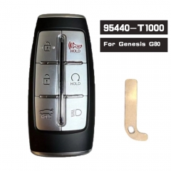 P/N: 95440-T1000 , TQ8-FOB-4F36 Smart Remote Key Fob 433MHz ID47 Chip for Hyundai Genesis G80 2021 - 2022