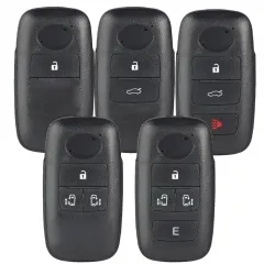 Replacement Smart Remote Control Car Key Shell Case Cover With 2B 3B 4B 5 Buttons + Uncut Blade for Toyota Raize Rocky